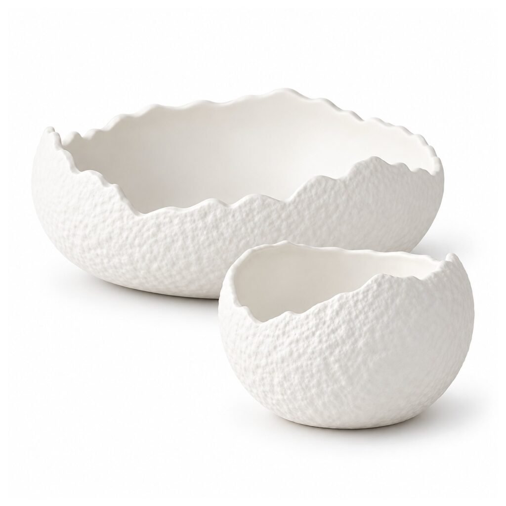 Valqia Ryu Eggshell Bowl — Two-Size Set
